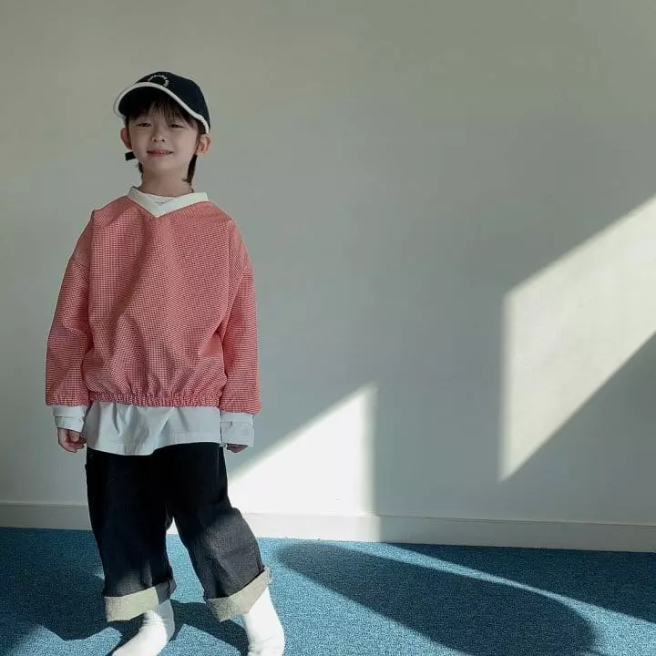 Otr - Korean Children Fashion - #kidzfashiontrend - Checks Windbreaker - 3