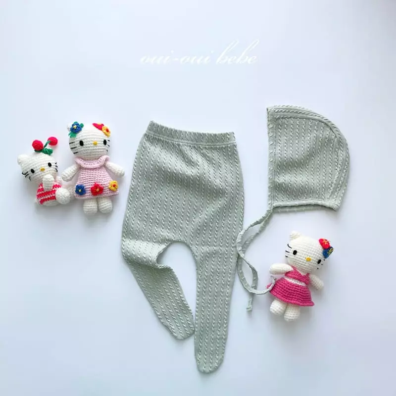 Oui Oui - Korean Baby Fashion - #babyfever - Macaroon Bonnet - 10