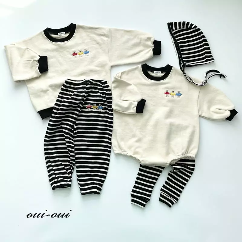 Oui Oui - Korean Baby Fashion - #babywear - Bebe Three Bear Bodysuit - 10
