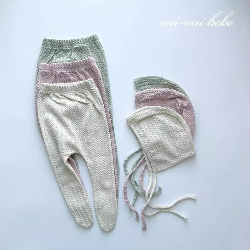 Oui Oui - Korean Baby Fashion - #onlinebabyboutique - Bebe Macaroon Foot Leggings - 8