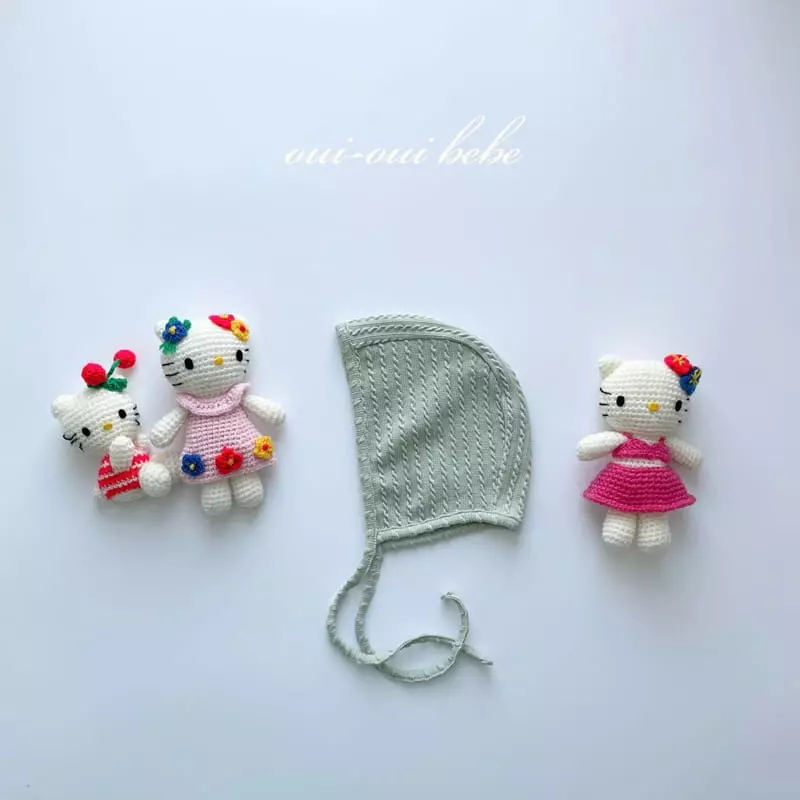 Oui Oui - Korean Baby Fashion - #onlinebabyboutique - Macaroon Bonnet - 3