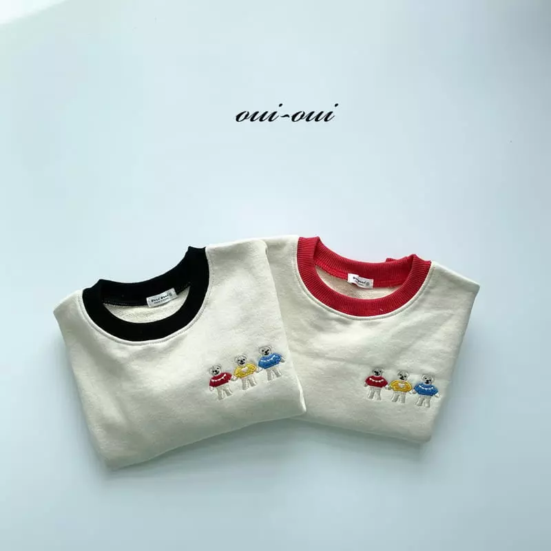 Oui Oui - Korean Children Fashion - #Kfashion4kids - Bear Three Sweatshirt - 10