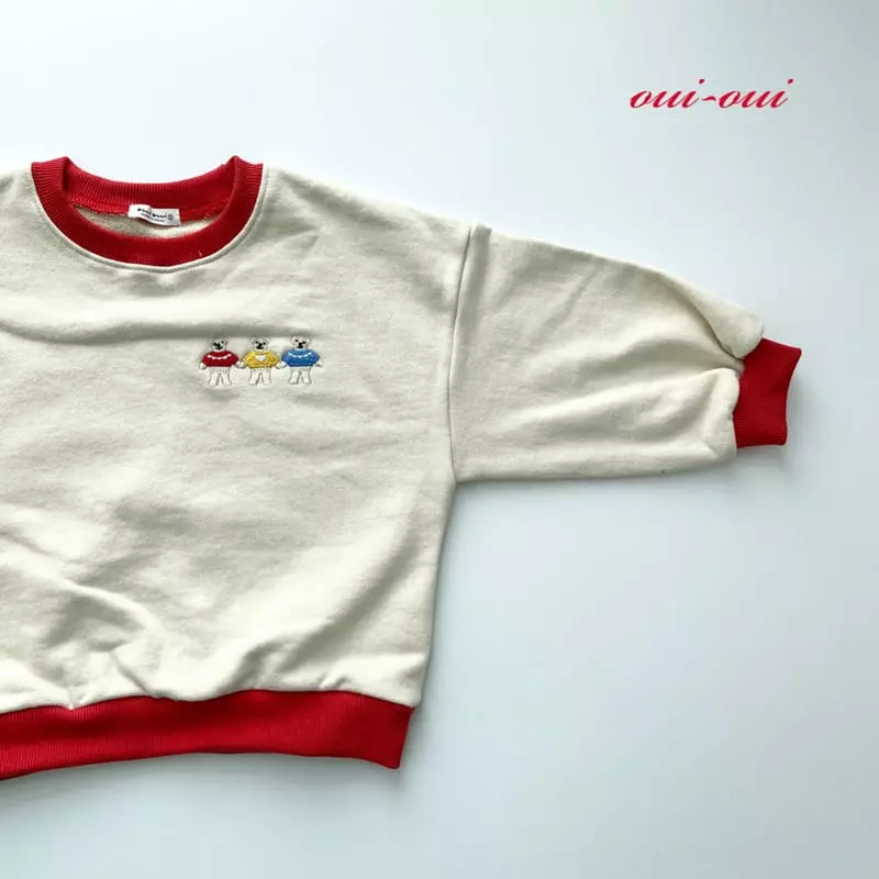 Oui Oui - Korean Children Fashion - #childofig - Bear Three Sweatshirt - 2