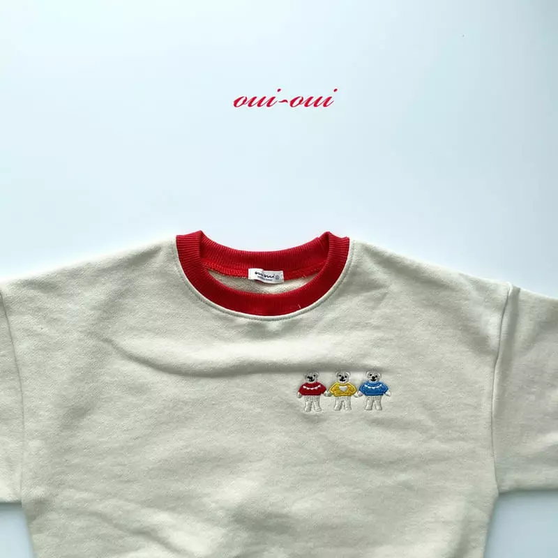 Oui Oui - Korean Children Fashion - #childrensboutique - Bear Three Sweatshirt - 4