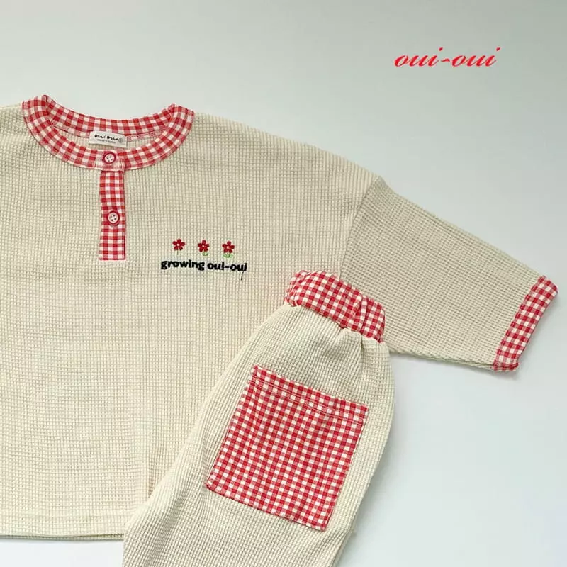 Oui Oui - Korean Children Fashion - #designkidswear - Croiffle Top Bottom Set - 9