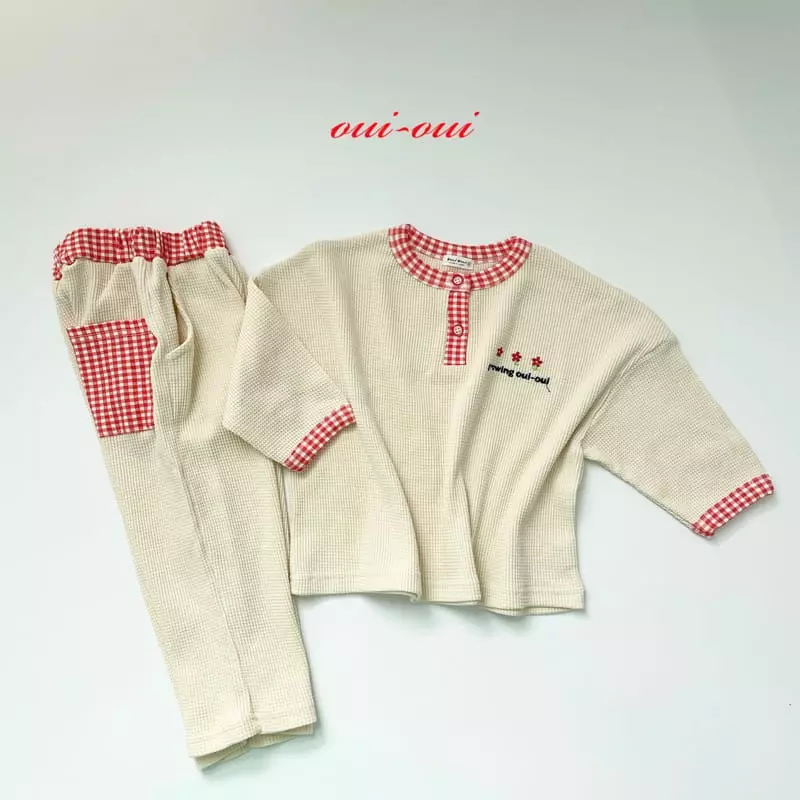 Oui Oui - Korean Children Fashion - #fashionkids - Croiffle Top Bottom Set - 11