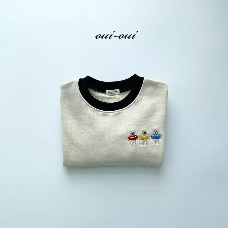 Oui Oui - Korean Children Fashion - #kidsstore - Bear Three Sweatshirt - 8