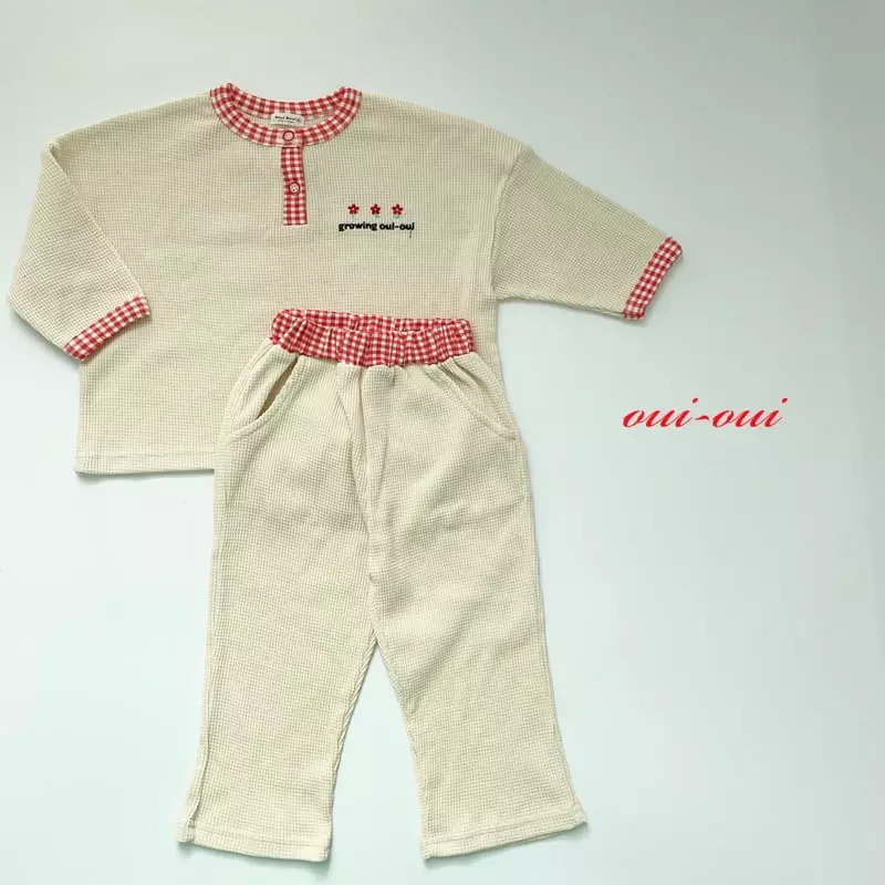 Oui Oui - Korean Children Fashion - #prettylittlegirls - Croiffle Top Bottom Set - 4