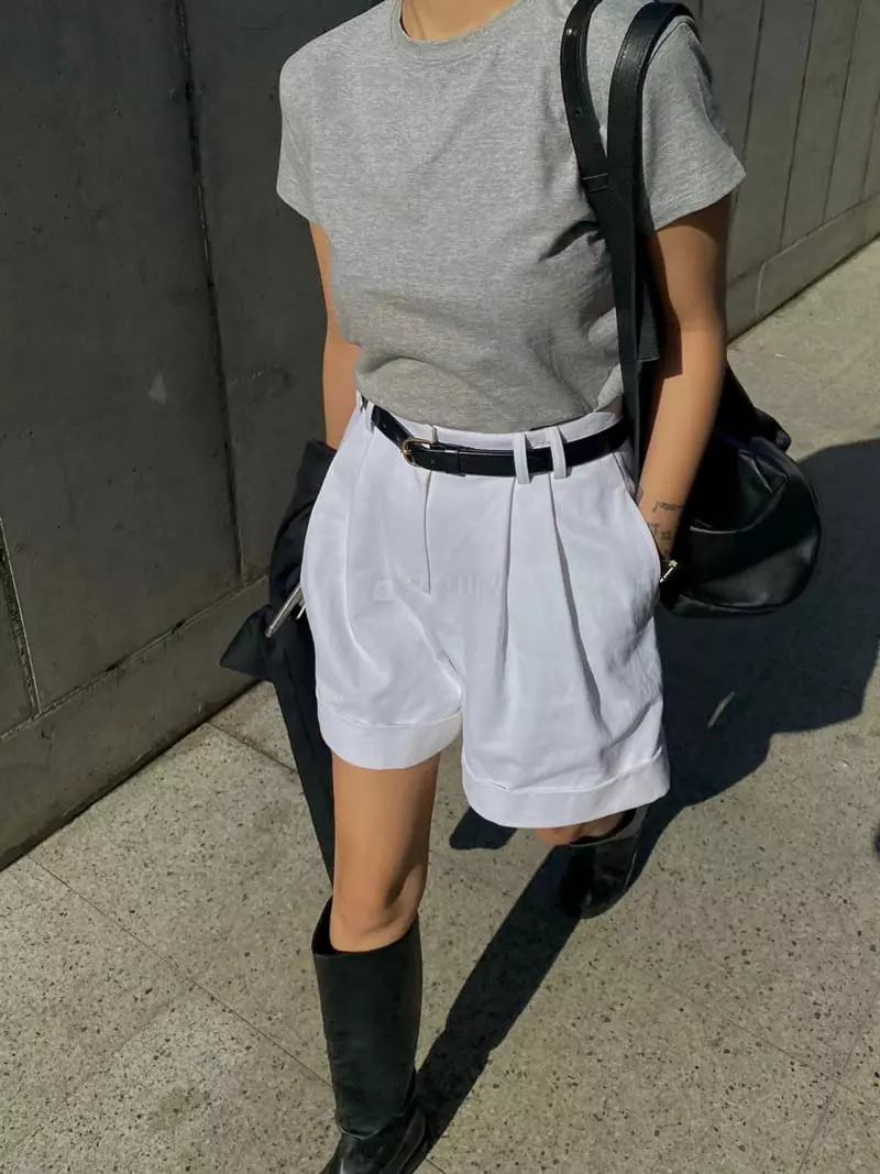 Ouppt - Korean Women Fashion - #momslook - Mini Tee - 2