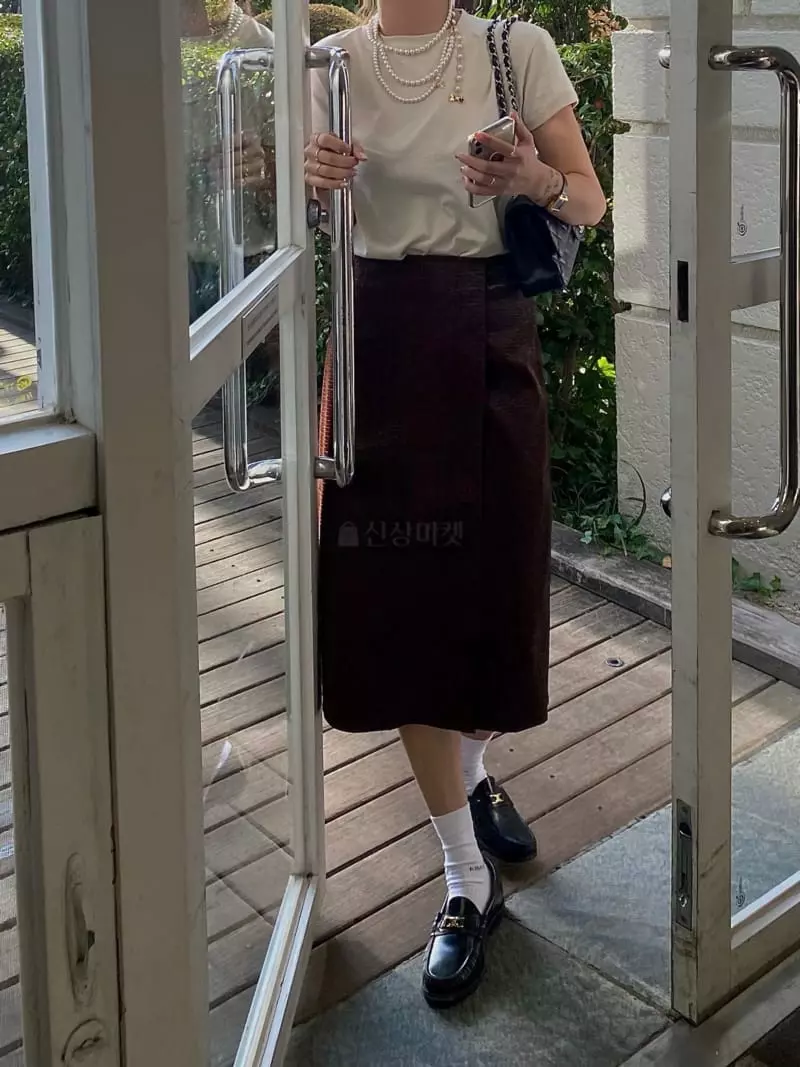 Ouppt - Korean Women Fashion - #restrostyle - Snake Skirt