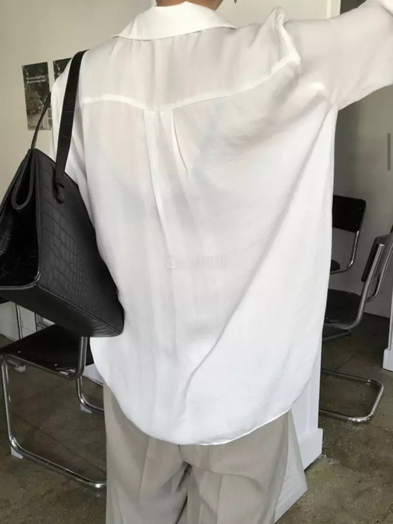Ouppt - Korean Women Fashion - #vintageinspired - Pocket Blouse - 3