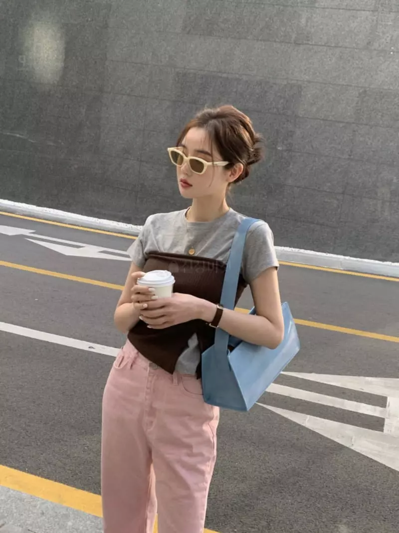 Ouppt - Korean Women Fashion - #womensfashion - Mini Tee
