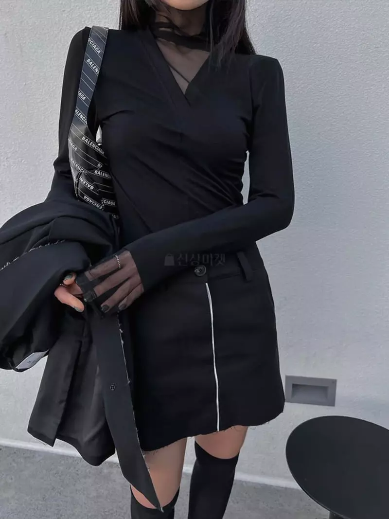 Ouppt - Korean Women Fashion - #womensfashion - Bale Tee - 2