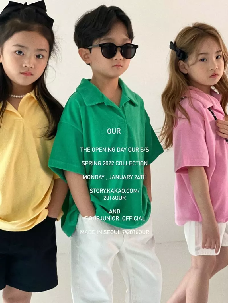 Our - Korean Children Fashion - #Kfashion4kids - Terry Collar Tee - 3
