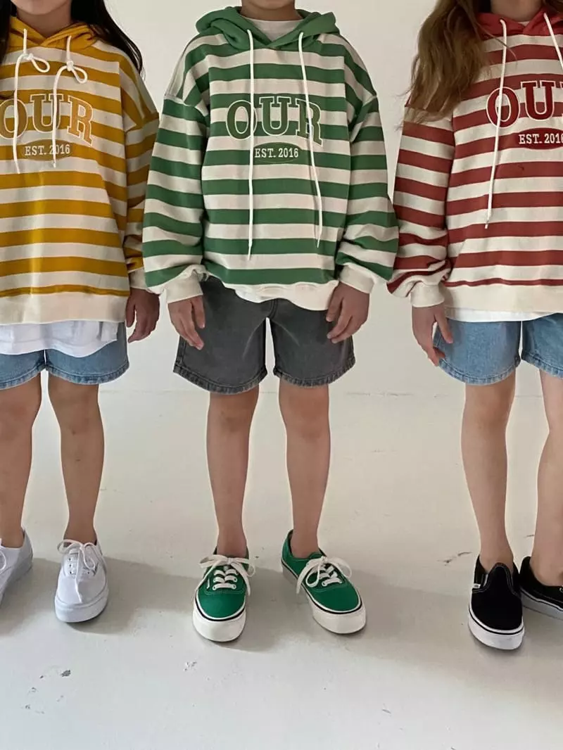 Our - Korean Children Fashion - #childofig - Stripes Patch Hoody - 9