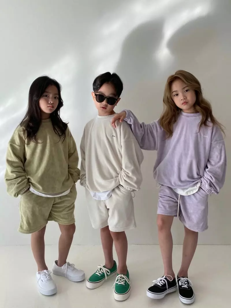 Our - Korean Children Fashion - #childofig - Spring Tery Top Bottom Set - 10