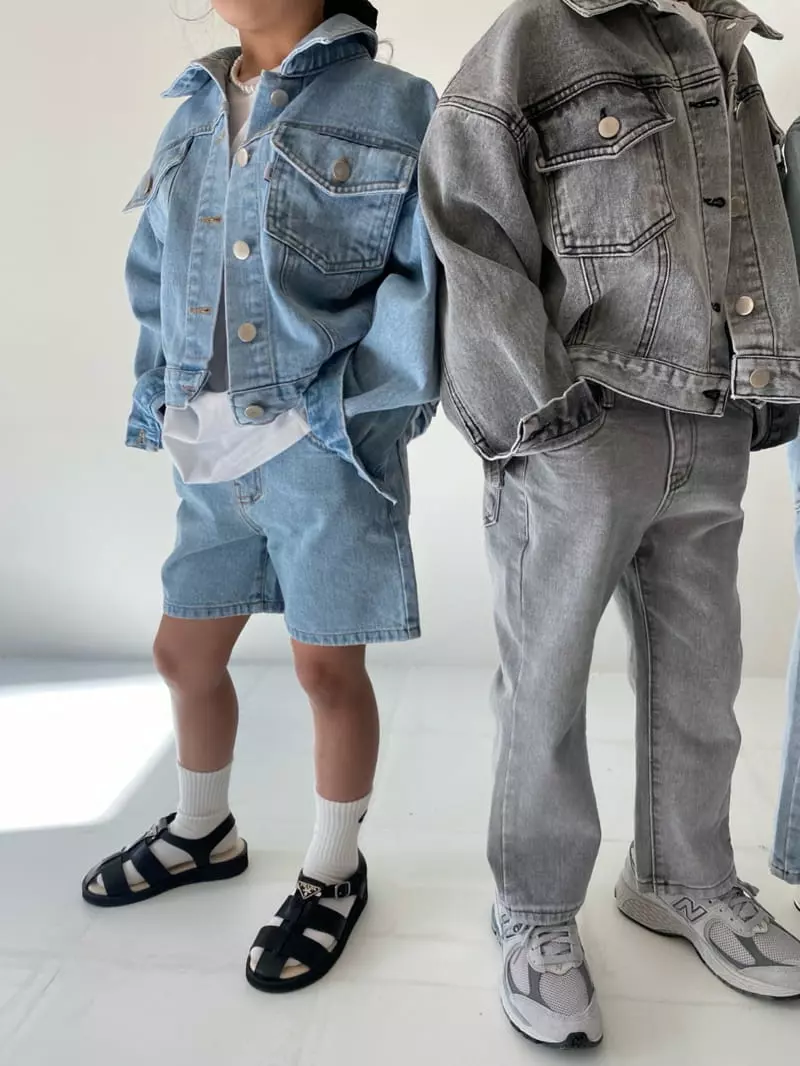 Our - Korean Children Fashion - #childofig - Fready Denim Jacket - 6