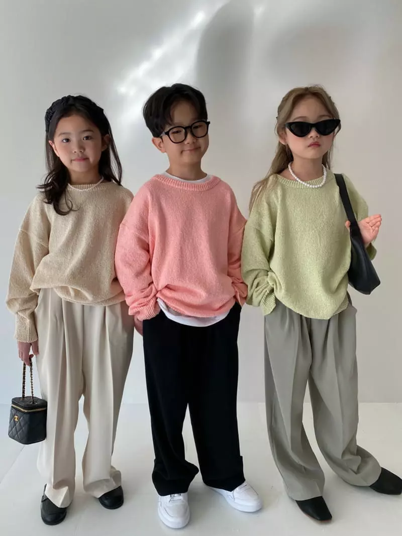 Our - Korean Children Fashion - #childofig - Pare Bookle Knit Tee - 3