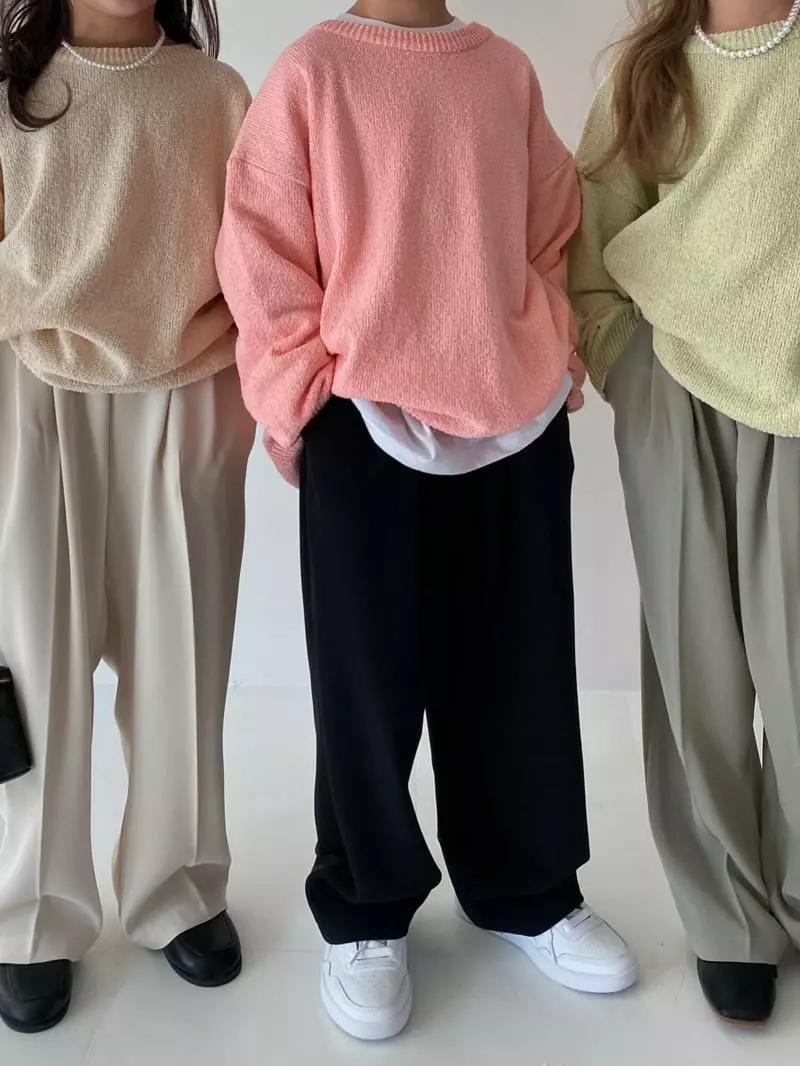 Our - Korean Children Fashion - #childofig - Pare Bookle Knit Tee - 4