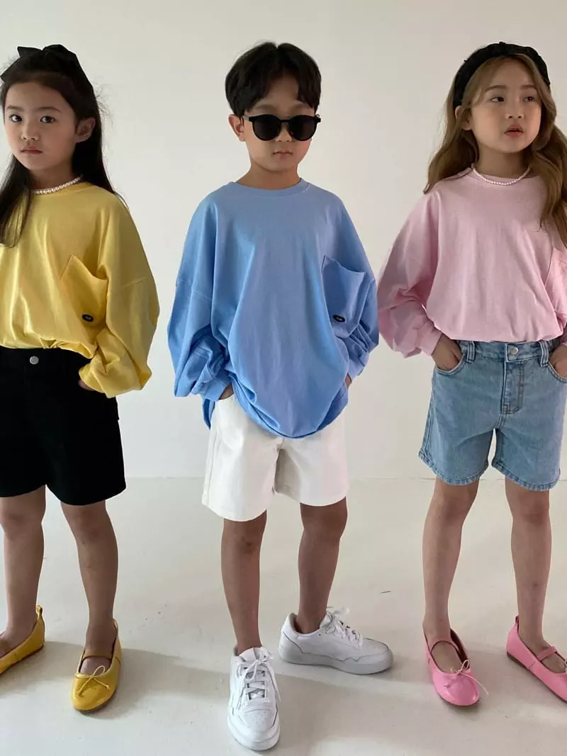 Our - Korean Children Fashion - #childrensboutique - Urban Pocket Tee - 7
