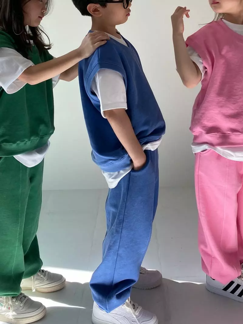 Our - Korean Children Fashion - #childrensboutique - Pigment Vest Bottom Set - 3