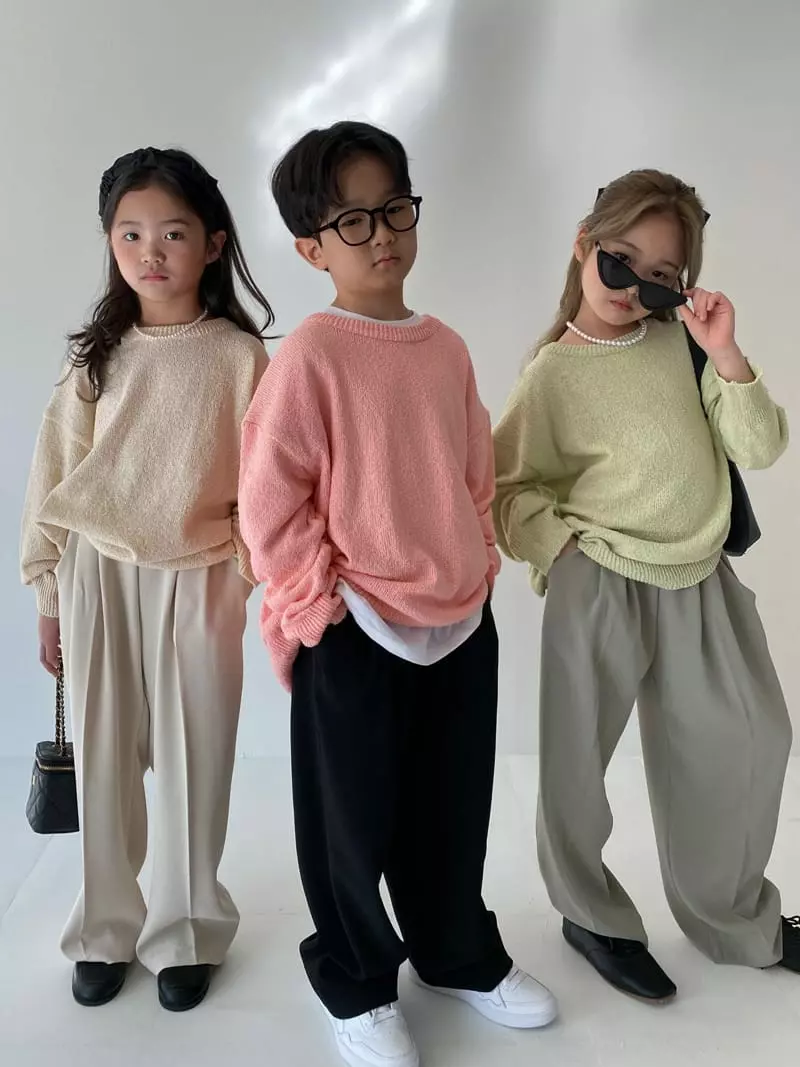 Our - Korean Children Fashion - #designkidswear - Pare Bookle Knit Tee - 6