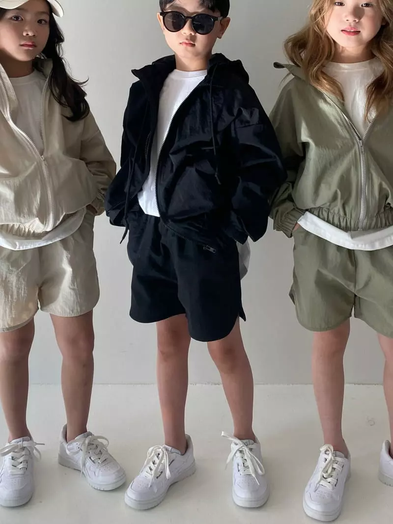 Our - Korean Children Fashion - #fashionkids - Runner Wind Top Bottom Set - 2