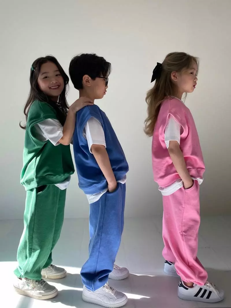 Our - Korean Children Fashion - #kidsshorts - Pigment Vest Bottom Set - 7
