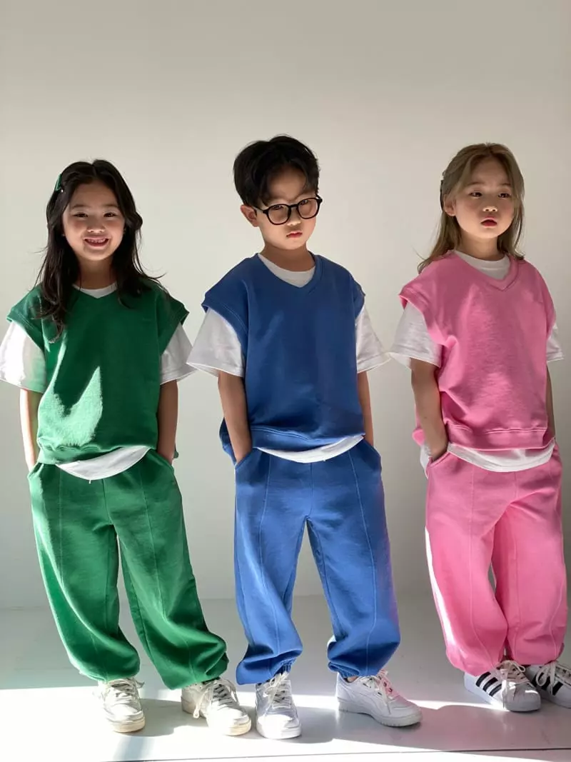 Our - Korean Children Fashion - #kidsstore - Pigment Vest Bottom Set - 8