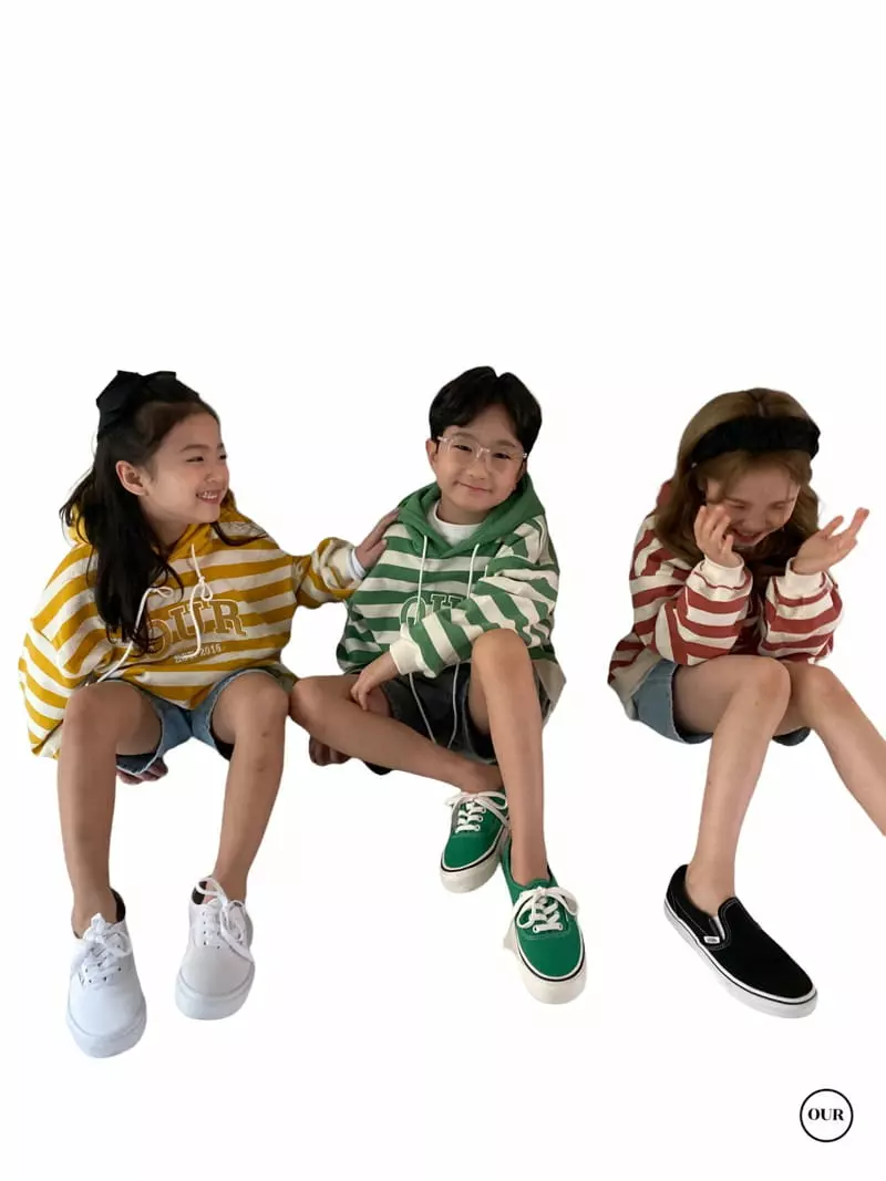 Our - Korean Children Fashion - #magicofchildhood - Stripes Patch Hoody - 3