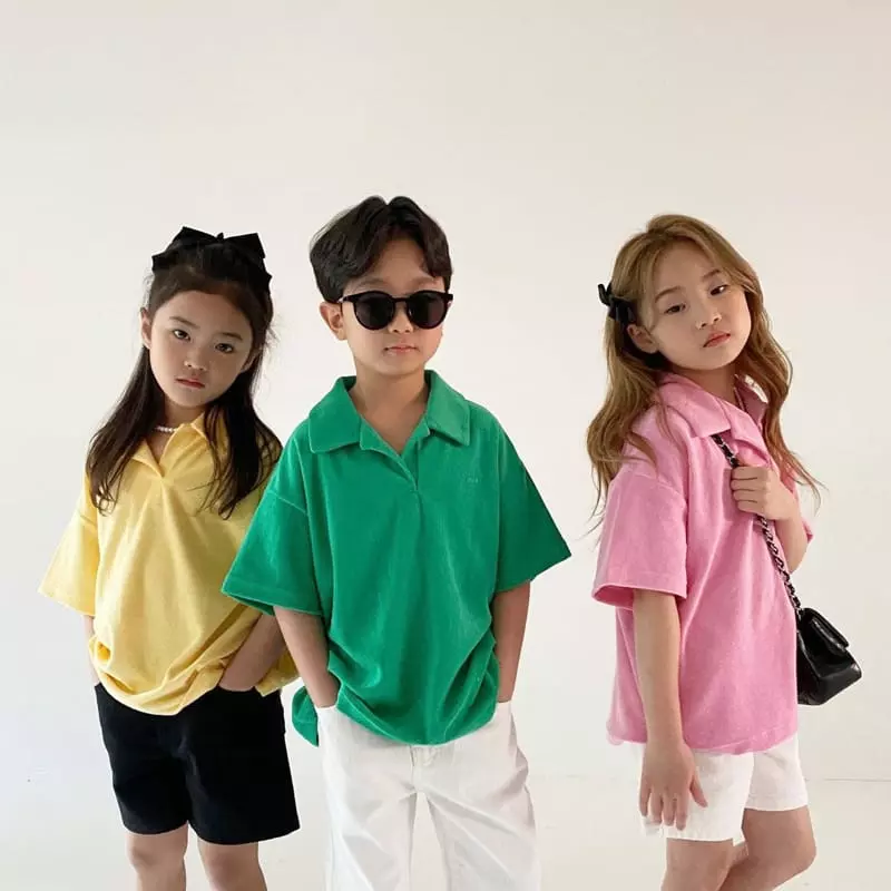 Our - Korean Children Fashion - #magicofchildhood - Terry Collar Tee - 5