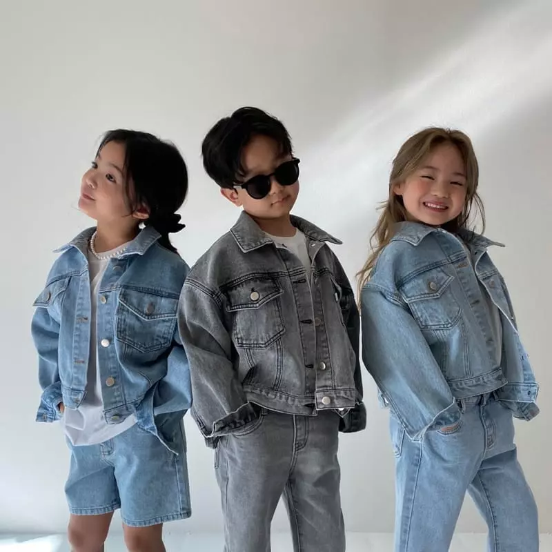 Our - Korean Children Fashion - #minifashionista - Fready Denim Jacket - 3