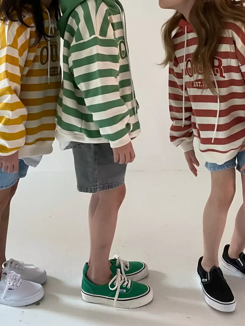 Our - Korean Children Fashion - #prettylittlegirls - Stripes Patch Hoody - 5