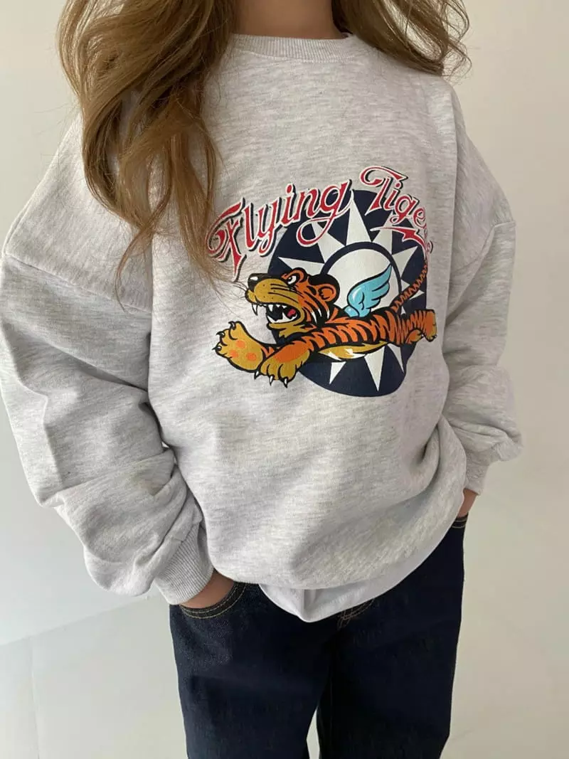 Our - Korean Children Fashion - #prettylittlegirls - Tiger Sweatshirt - 8