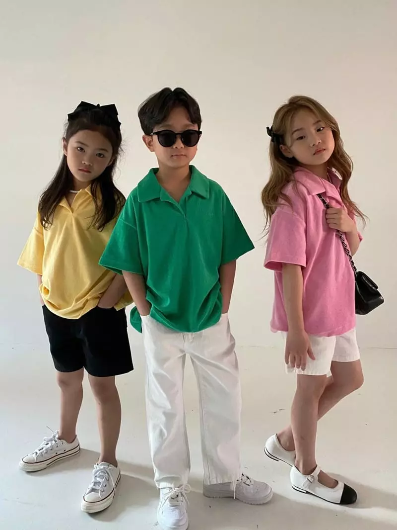 Our - Korean Children Fashion - #stylishchildhood - Terry Collar Tee - 10