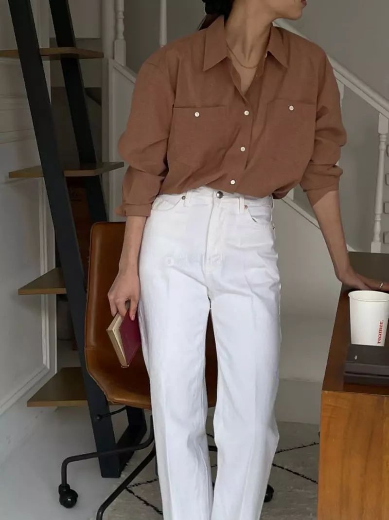 Our - Korean Women Fashion - #momslook - Mini check Shirt - 3