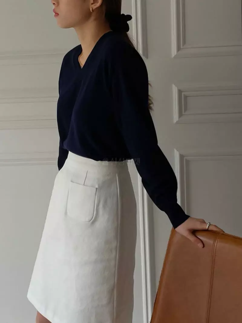 Our - Korean Women Fashion - #momslook - Pocket A Line Skirt
