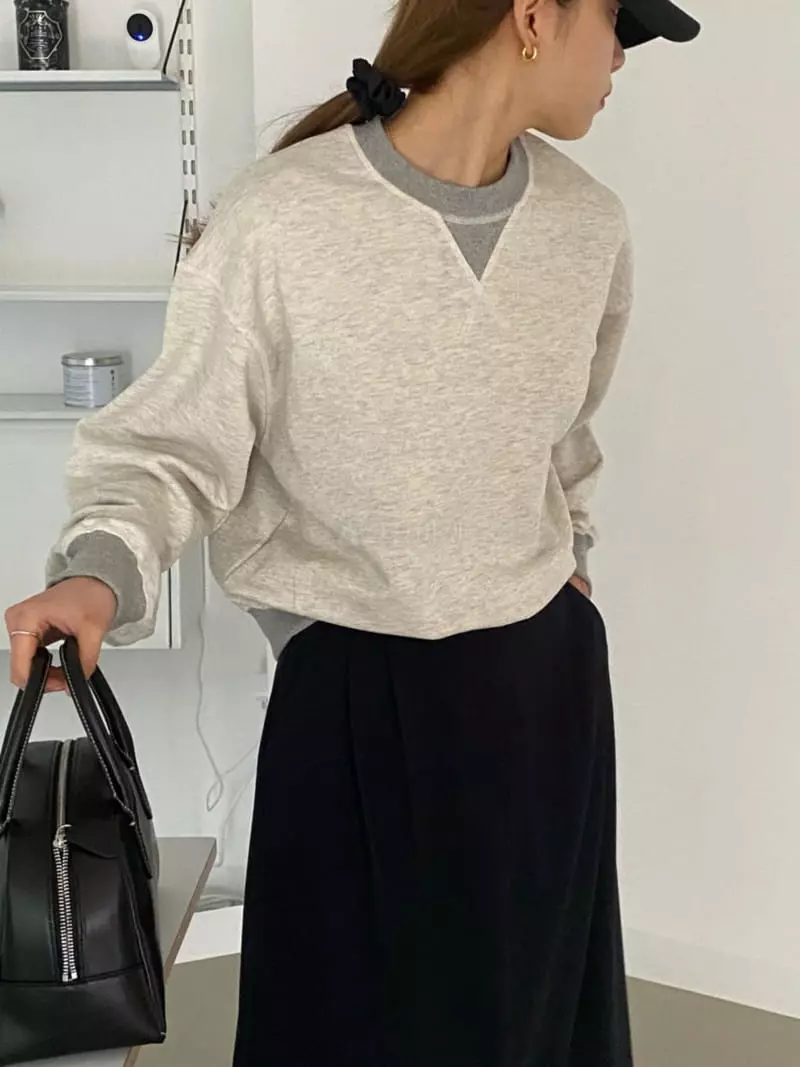 Our - Korean Women Fashion - #momslook - Neddle Sweatshirt - 2