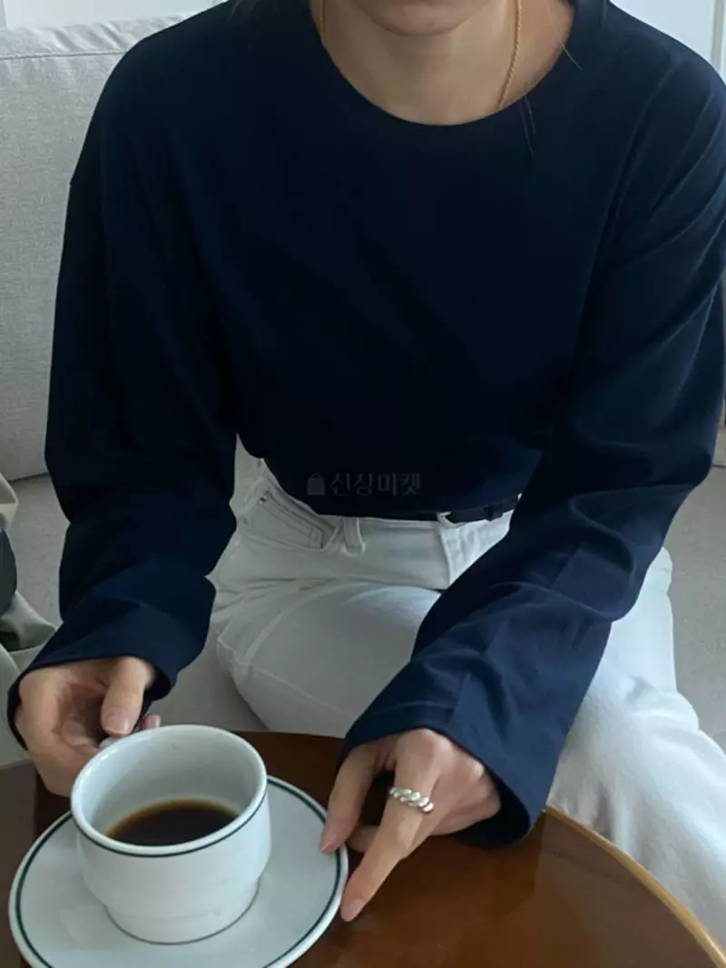 Our - Korean Women Fashion - #momslook - Over Single Tee - 2