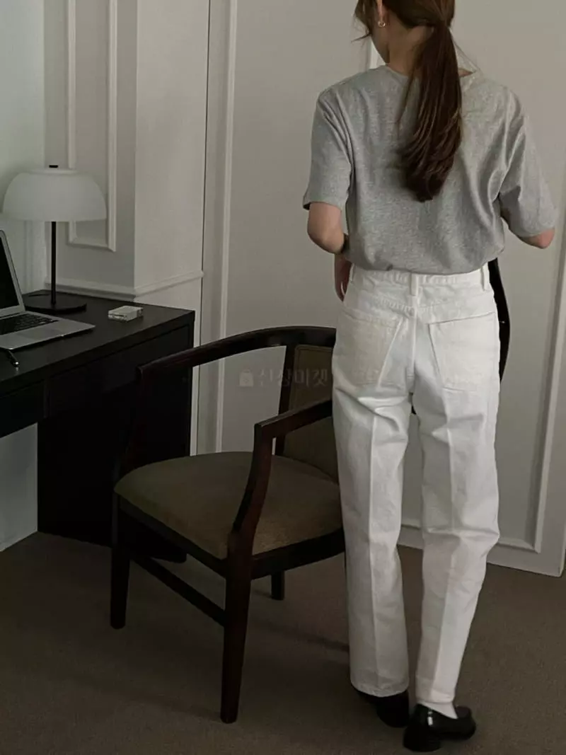 Our - Korean Women Fashion - #momslook - White Jeans - 2