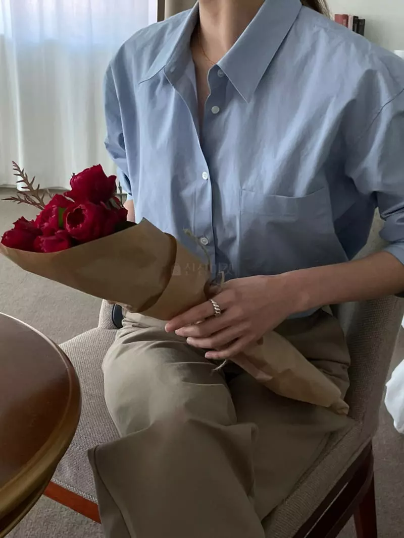 Our - Korean Women Fashion - #momslook - Litton Cotton Shirt