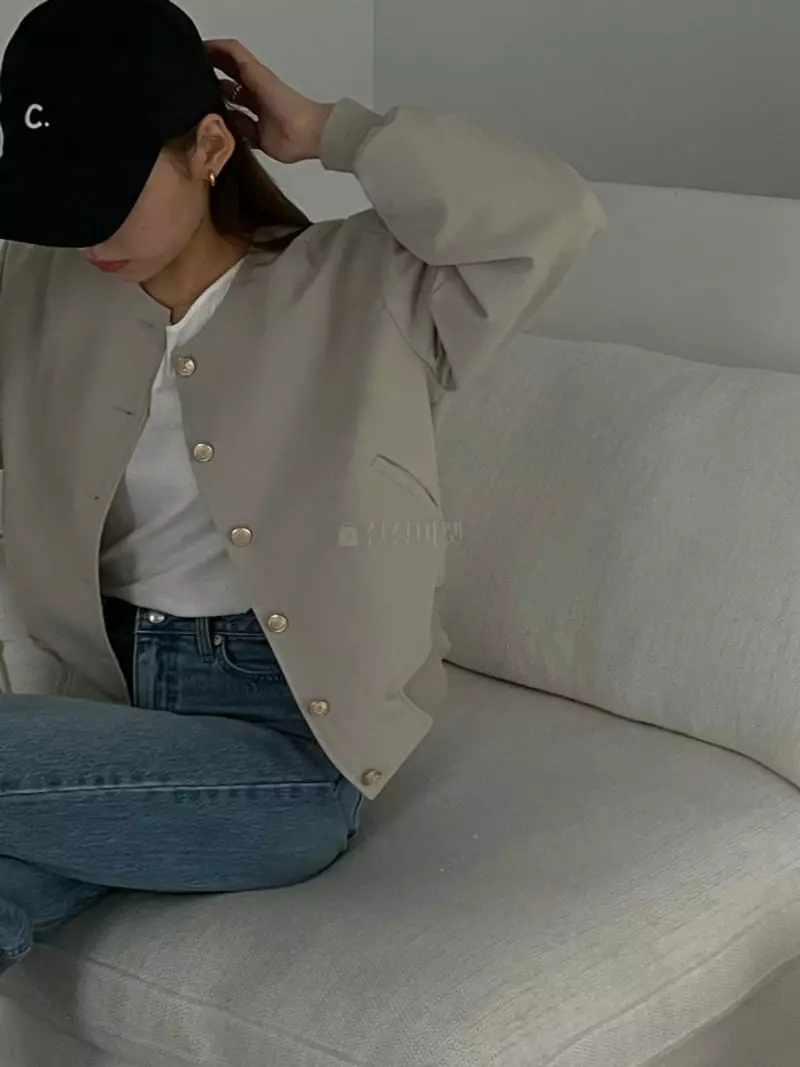 Our - Korean Women Fashion - #thatsdarling - Gold R Jacket - 2
