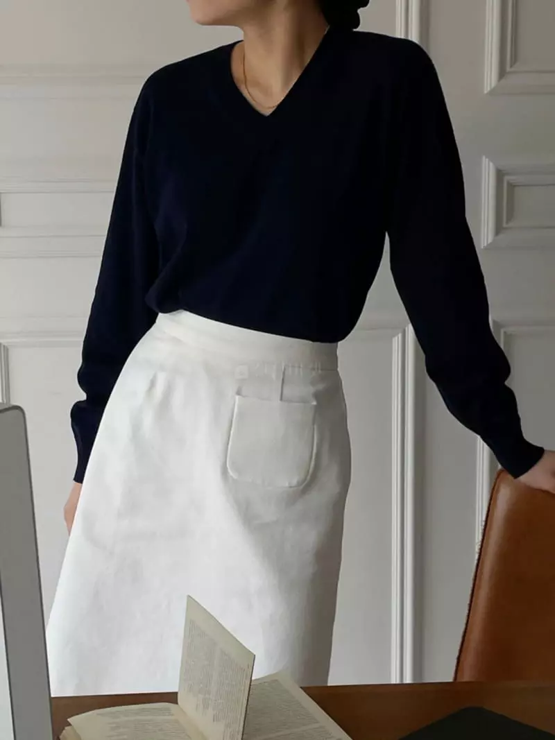 Our - Korean Women Fashion - #vintageinspired - Pocket A Line Skirt - 3