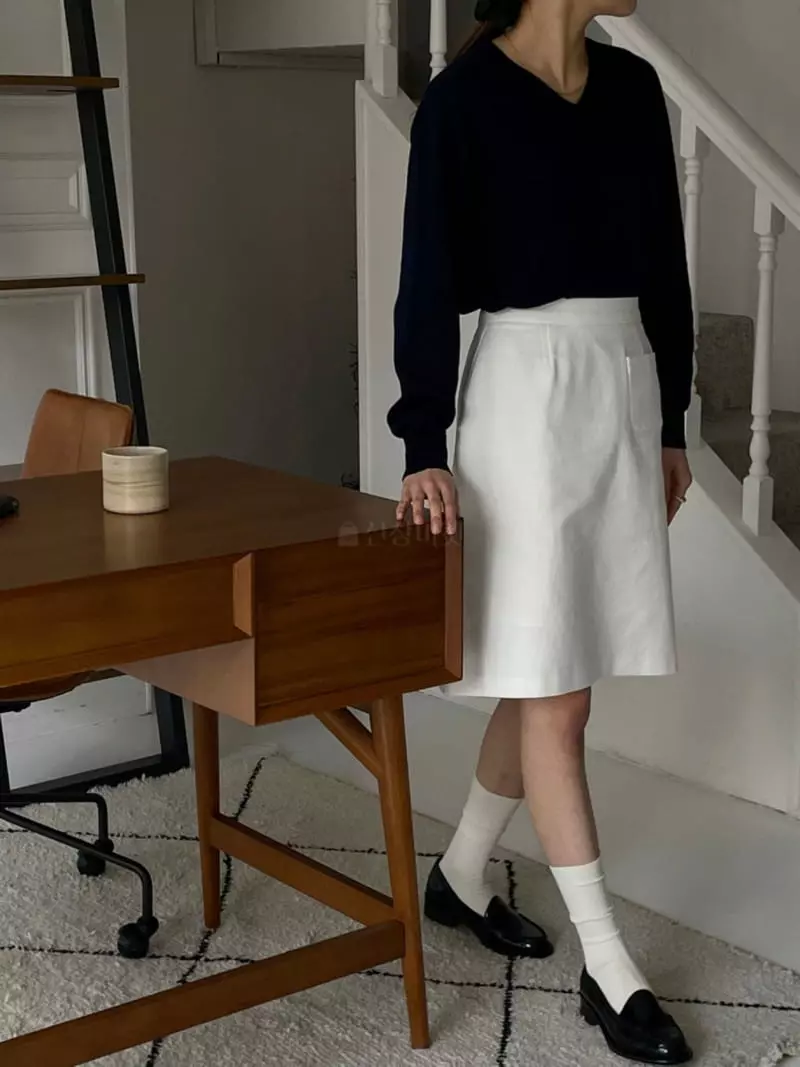 Our - Korean Women Fashion - #womensfashion - Pocket A Line Skirt - 2