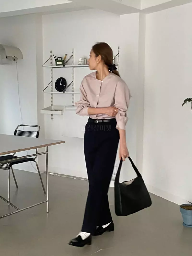 Our - Korean Women Fashion - #womensfashion - R check Blouse - 2