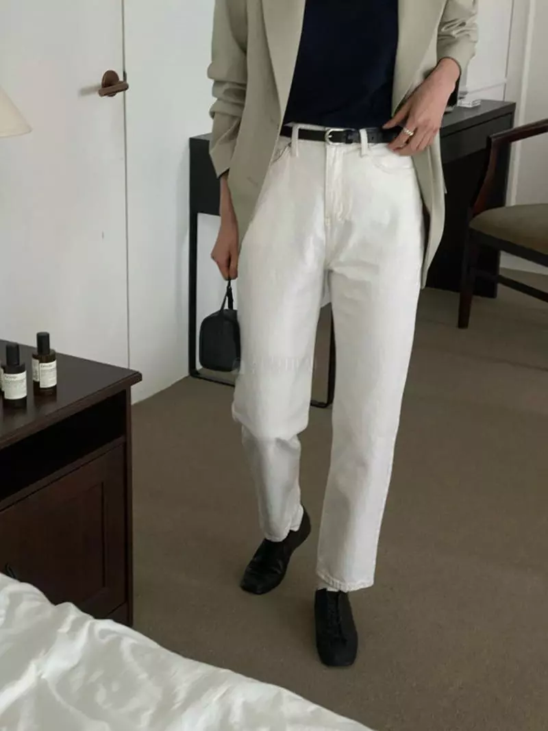 Our - Korean Women Fashion - #womensfashion - Roy Crop Pants (white)