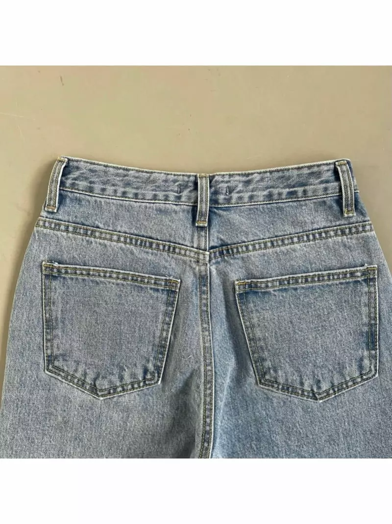 Our - Korean Women Fashion - #momslook - Roy Crop Pants (denim) - 4