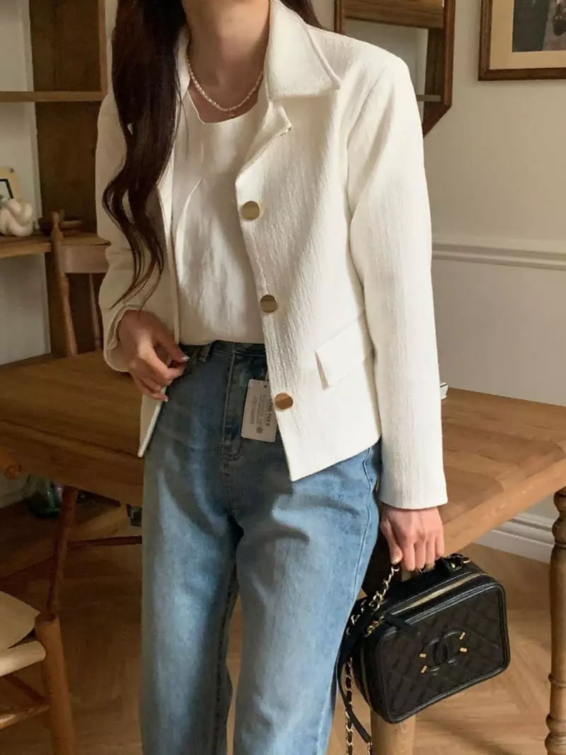 Outrene - Korean Women Fashion - #momslook - Two Way Jacket - 2