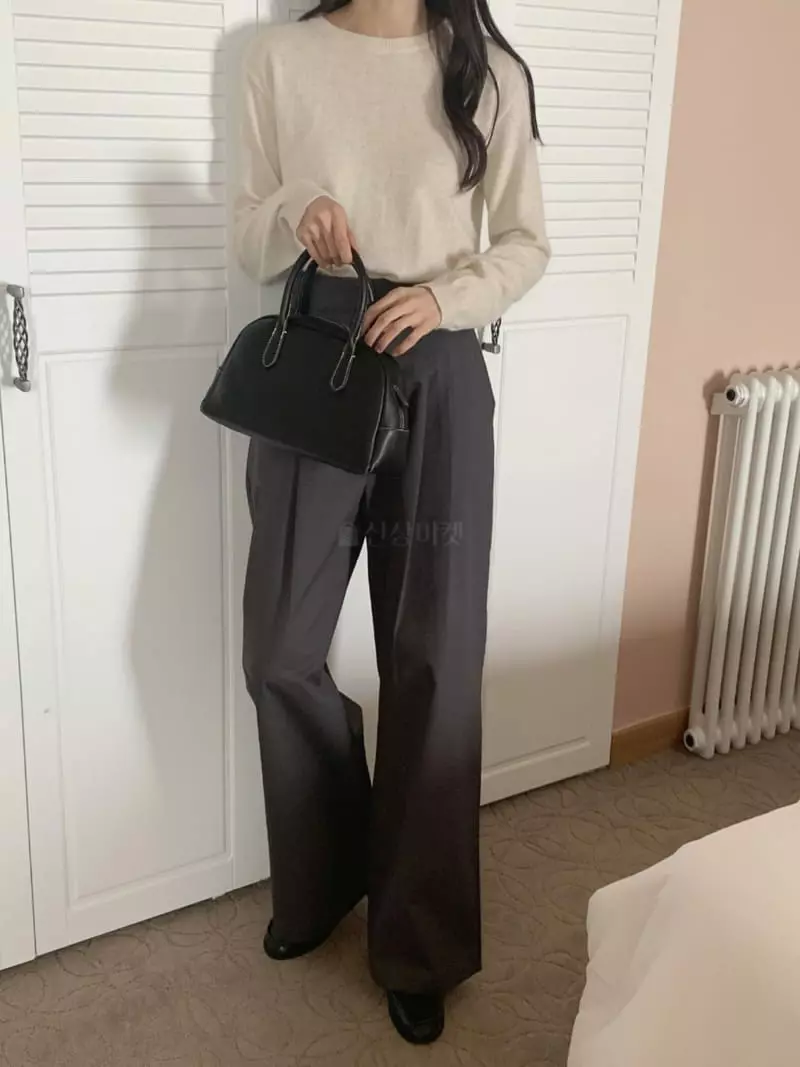 Outrene - Korean Women Fashion - #momslook - Maran Wide Pants