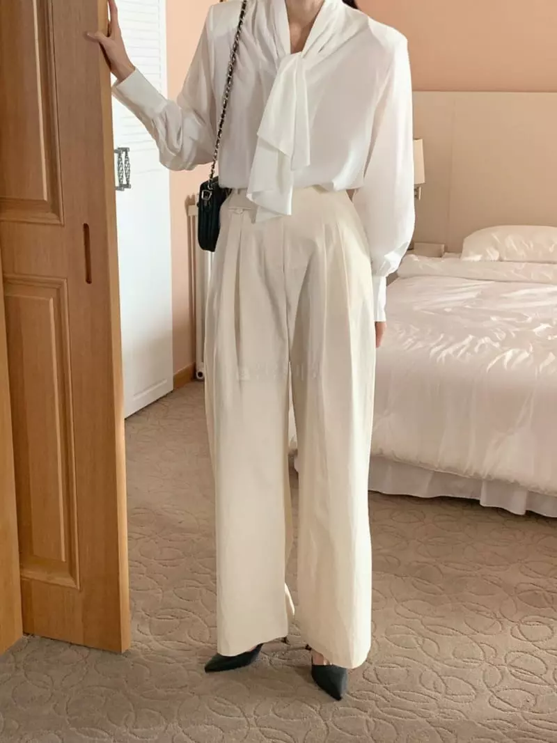 Outrene - Korean Women Fashion - #momslook - Maran Wide Pants - 3